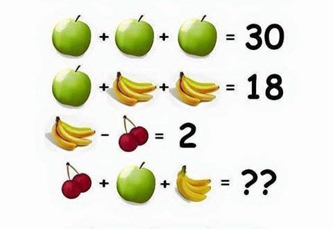 Fruit quiz - Solve the equation | Spicy Quiz